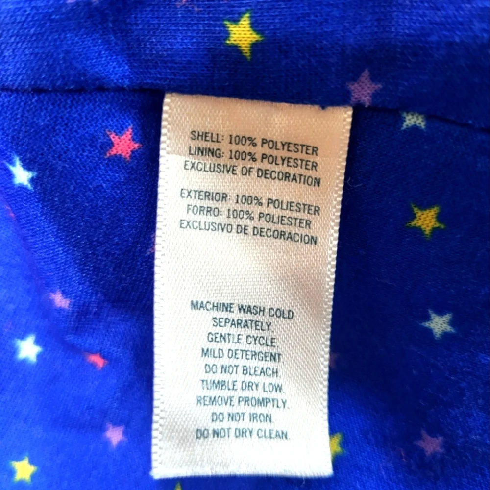 OshKosh B'Gosh Blue Star Lined Hooded Lightweight Spring Kids Jacket, 24 Month
